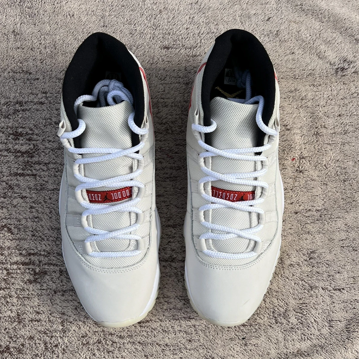 Size 10.5 Air Jordan 11 Retro High Platinum Tint 2018 378037 016 Worn Twice