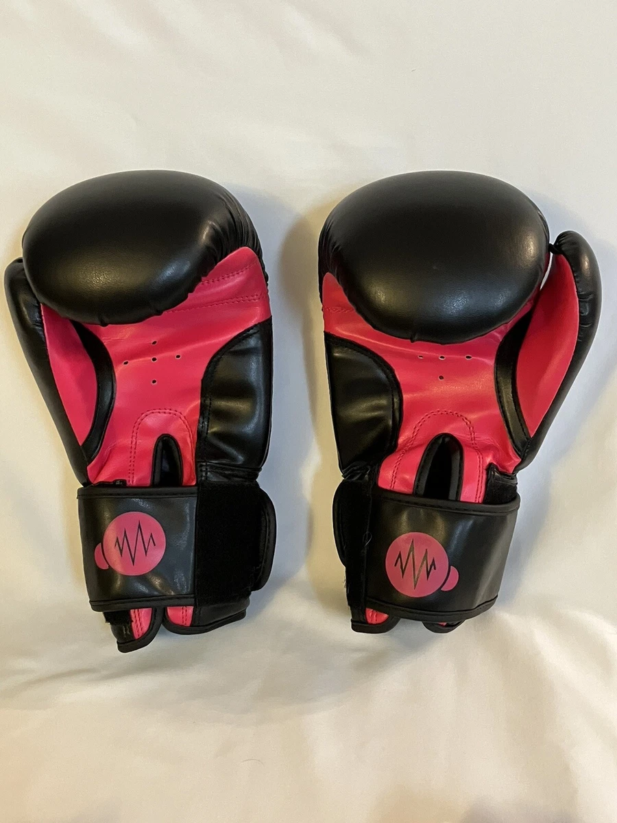 Rockbox Fitness Black Pink Womens Gym Fighting Boxing Gloves 12 OZ