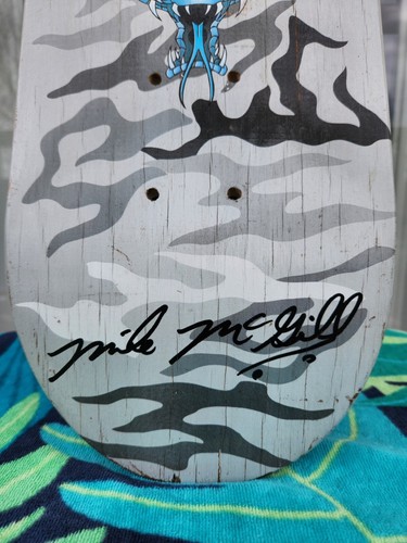 Vintage RARE/HTF Mike McGill Airspeed Skateboard Deck - Military Camo Snake - Picture 4 of 8