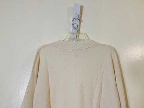 Free People mock neck pullover cashmere sweater cream NWOT size XS - Picture 9 of 10