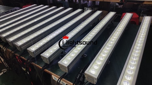 4 piezas RGBW 4 en 1 barra led luz 24x10W cuádruple LED lavadora de pared exterior luces DMX IP65 - Imagen 12 de 14