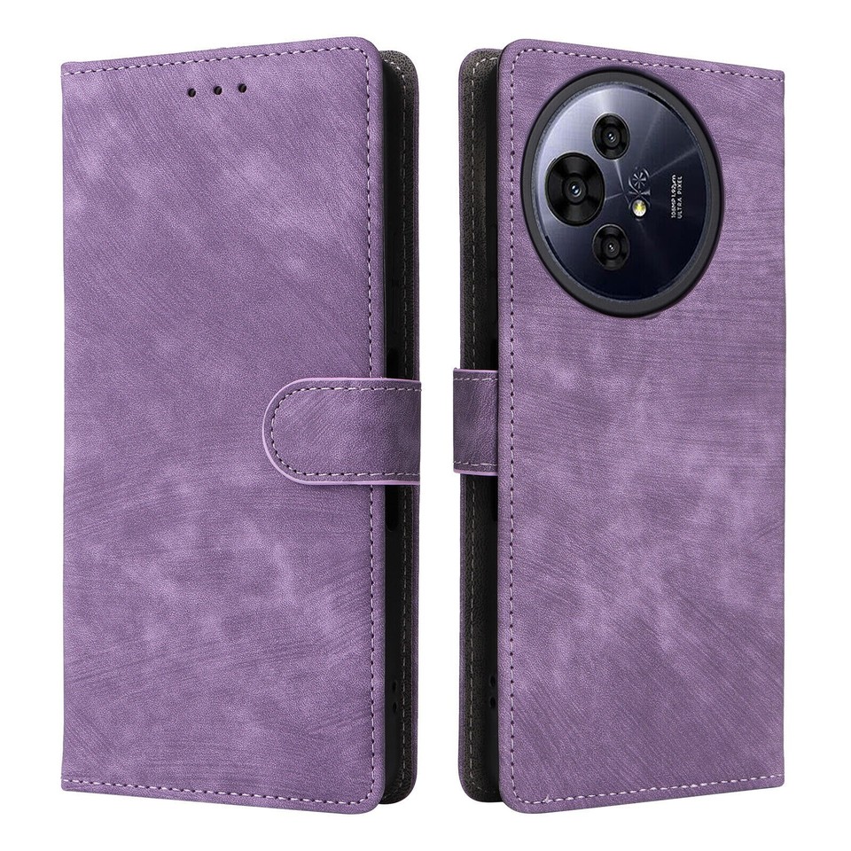 Coque Portefeuille Pour TCL 50 Pro NXTPAPER 5G - Marron, Simili Cuir, 3 Compartiments