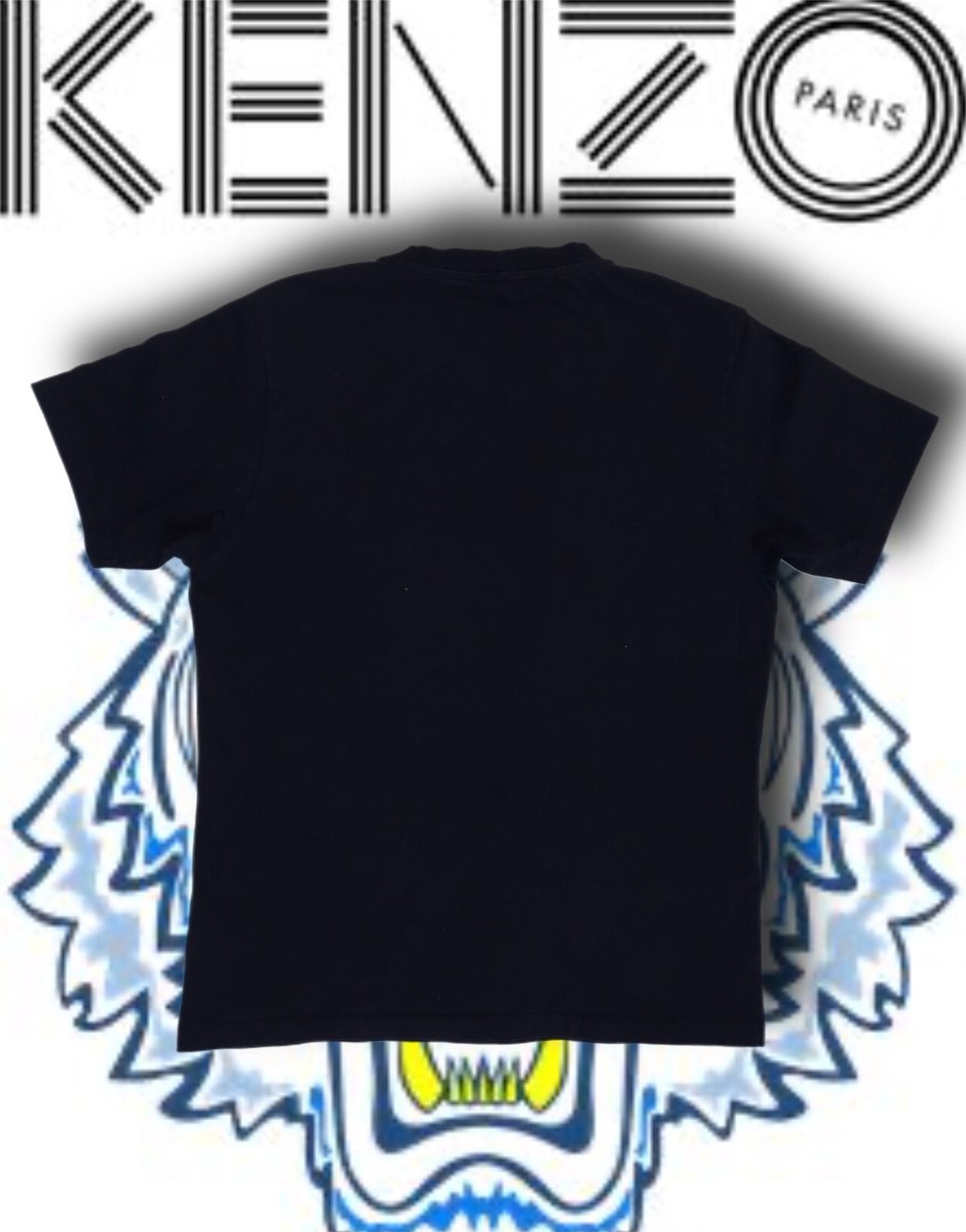 Kenzo Paris Graphic Eye Black Short Sleeve T-Shirt Size
