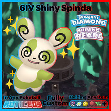 ✨ Shiny SPINDA 6IV ✨ Pokemon Brilliant Diamond and Shining Pearl lv100 +EVs