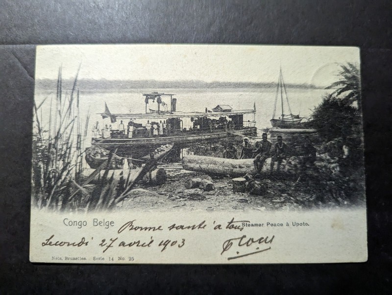 1903 Gold Coast Postcard Cover Seneffe to Anvers Antwerp Belgium