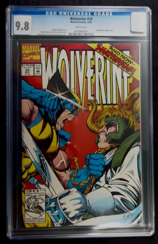 Wolverine #54 CGC 9.8  Vintage Marvel comics 1992