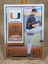 2015 Panini Contenders Andrew Suarez Season Ticket Card #37 Miami U Giants A3