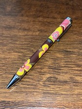 Vera Bradley BUTTERCUP INK PEN Black Ball Point Twist Refillable Collectible