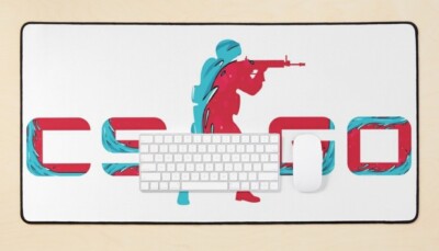 💣CS GO Desk Mat, Wave, 80x40cm / 31.5in x 15.5in, Mouse Pad, gaming ...