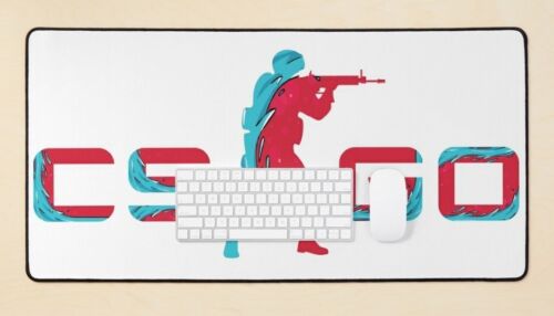 💣CS GO Desk Mat, Wave, 80x40cm / 31.5in x 15.5in, Mouse Pad, gaming, deskmat - 第 1/5 張圖片