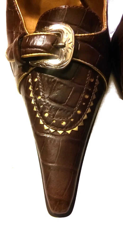 Zapatos de tacón gótico victoriano Steampunk vintage Luichiny Winklepickers 8,5 Foto 4 de 4