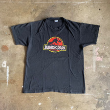 1992 VINTAGE 90s JURASSIC PARK MOVIE PROMO T-SHIRT ADULT SZ S
