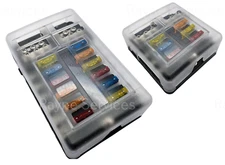 6-12 Way ATO/ATC Blade Fuse Holder Car/Auto/Solar/Boat 12V-48V Box Block