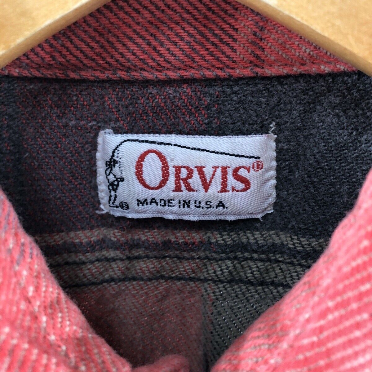 80'S ORVIS Long Sleeve Flannel Check Shirt Made in USA Men's 80'S ORVIS Long Sleeve Flannel Check Shirt Made in USA Men's