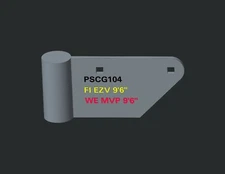 Snow Plow Curb Guards Set #104 Edge Protector Fits Western MVP & Fisher EZV 9'6"