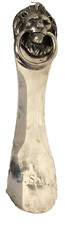 VTG Reed Barton 217 Silver Plated Shoe Horn with Lion Mask Ring Handle 7.5" USA