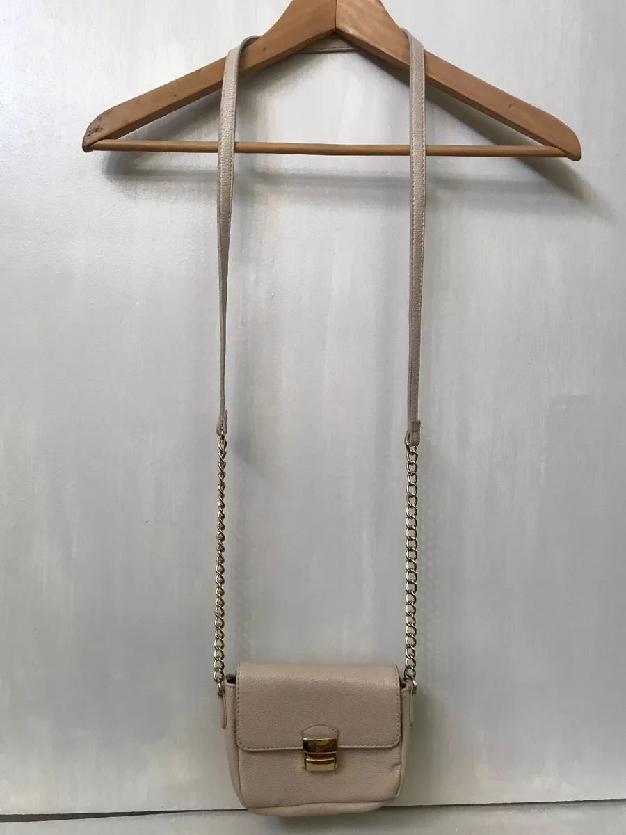 FOREVER 21 Beige Gold CHAIN CROSSBODY BAG Small Purse eBay
