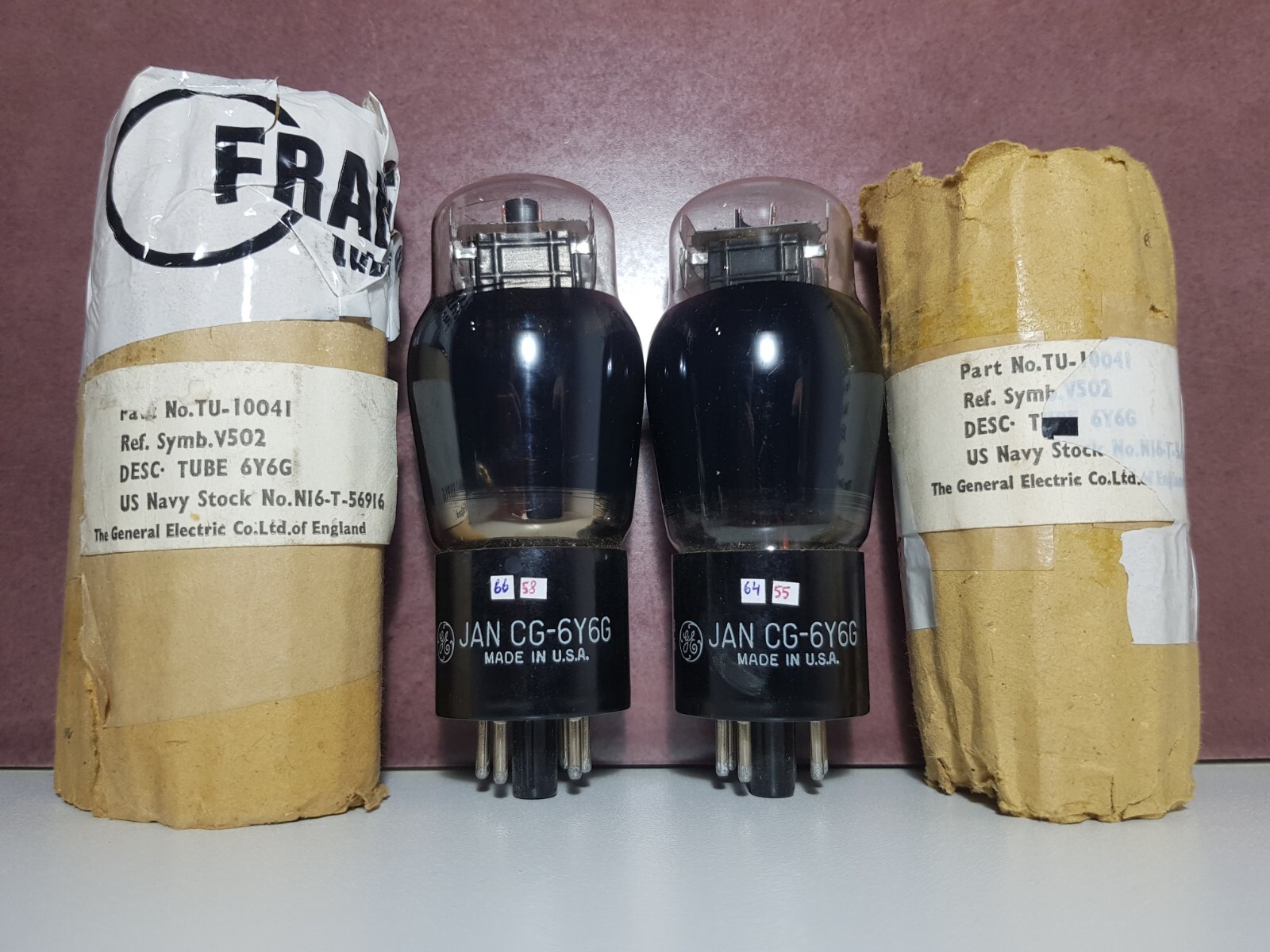 Éliminez les bruits de fond avec les tubes 6Y6G GE Match Pair NOS testés sur TV7D/U