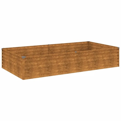 195x100x36 Cortenstahl Hochbeet Metall Pflanzbeet Stahl Gemüsebeet Pflanzkasten - Bild 4 von 8
