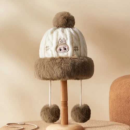 POPMART WARM FLUFFY Series LABUBU Plush hat warm New GIFT - Picture 7 of 7