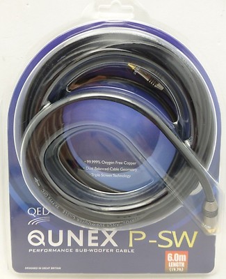QED Qunex P-SW 6 meter Subwoofer cable 