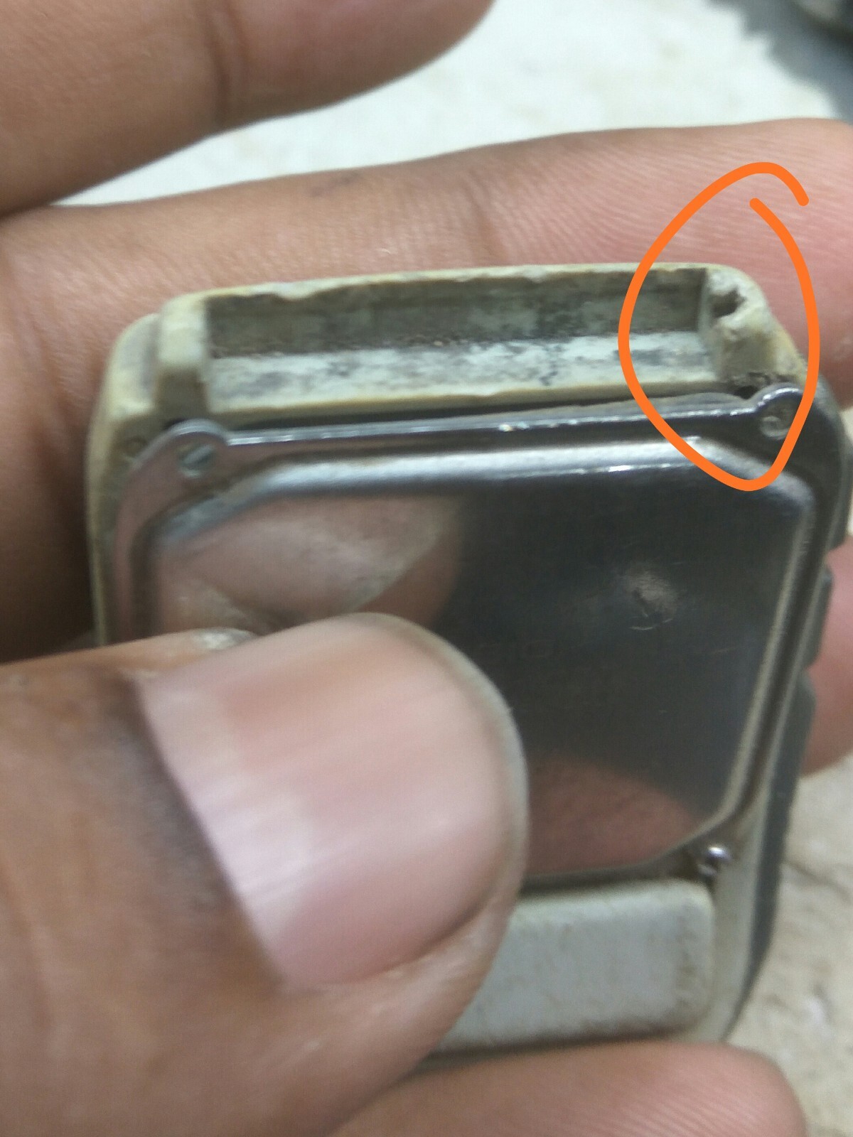 USED CASIO (2296) DBC-W150 Wave Cepto DATA BANK DIGITAL WATCH FOR PARTS/REPAIRS