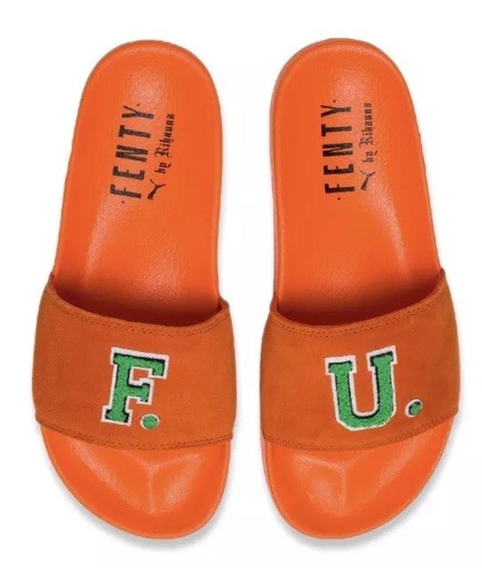 fenty slides orange