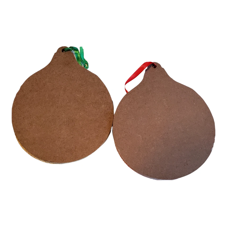 Деревянный Рождественский орнамент знаки с войлок красный зеленый мячи праздник дерево декор - Изображение 4 из 4