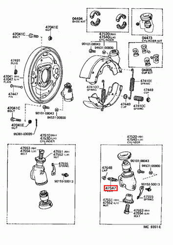 Genuine Toyota Dyna 100 YH81 YH80 LH80 Front Drum Brake Bleed Nipple x2 - Picture 10 of 12