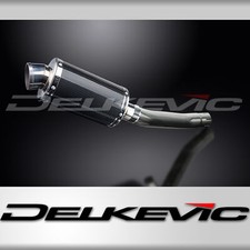 Suzuki GS500 E/F 1989-2009 Kit de silenciador de escape de carbono ovalado de 9" deslizable
