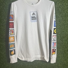 Adidas Shirt Mens Small Long Sleeve Graphic G...