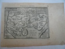 Dithmarschen, anno 1598, Ortelius, altkoloriert. "Thietmarsia / Thietmarsia