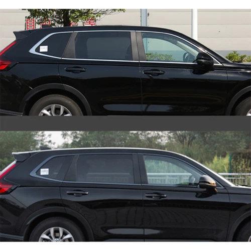 10PCS Car Window Sill Molding Strip Cover Trim Kit For Honda CR-V 2023 2024 Blk - Picture 5 of 6