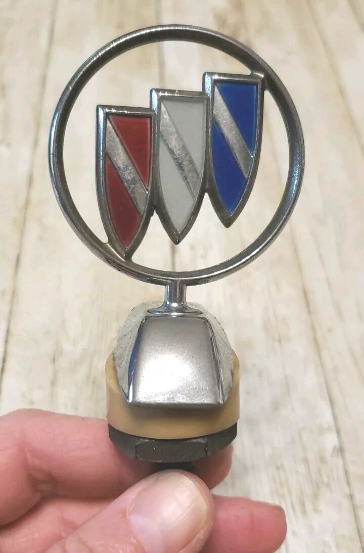 Vintage Buick Hood Ornament Emblem Badge Tri-shield Logo 1986-1991