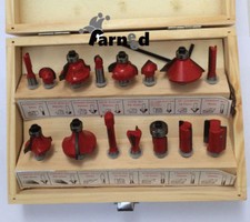 FRESE PANTOGRAFO 15 PZ PUNTA PUNTE FRESATRICE VERTICALE LEGNO BORDI 8 MM