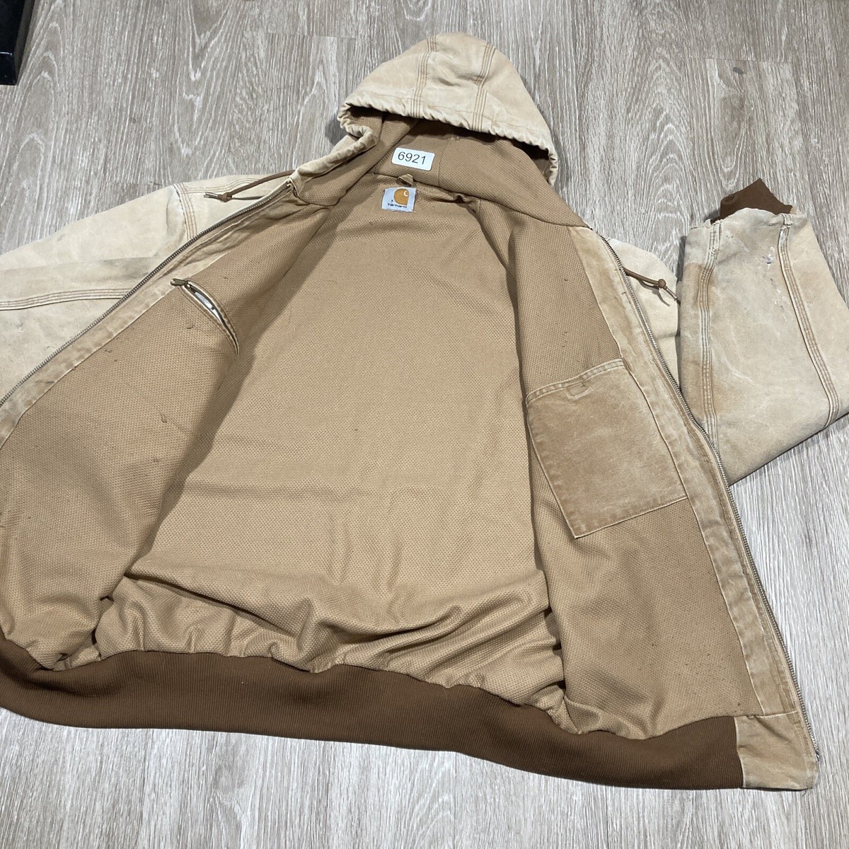 Carhartt Jacket 2XL Distressed Carpenter Detroit Duck Chore Work