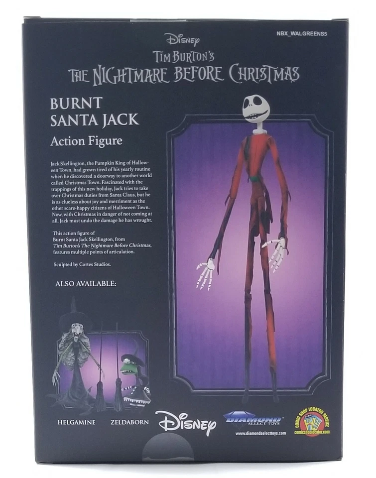 Figura Disney Diamond Select Pesadilla antes de Navidad Burnt Santa Jack Foto 2 de 4
