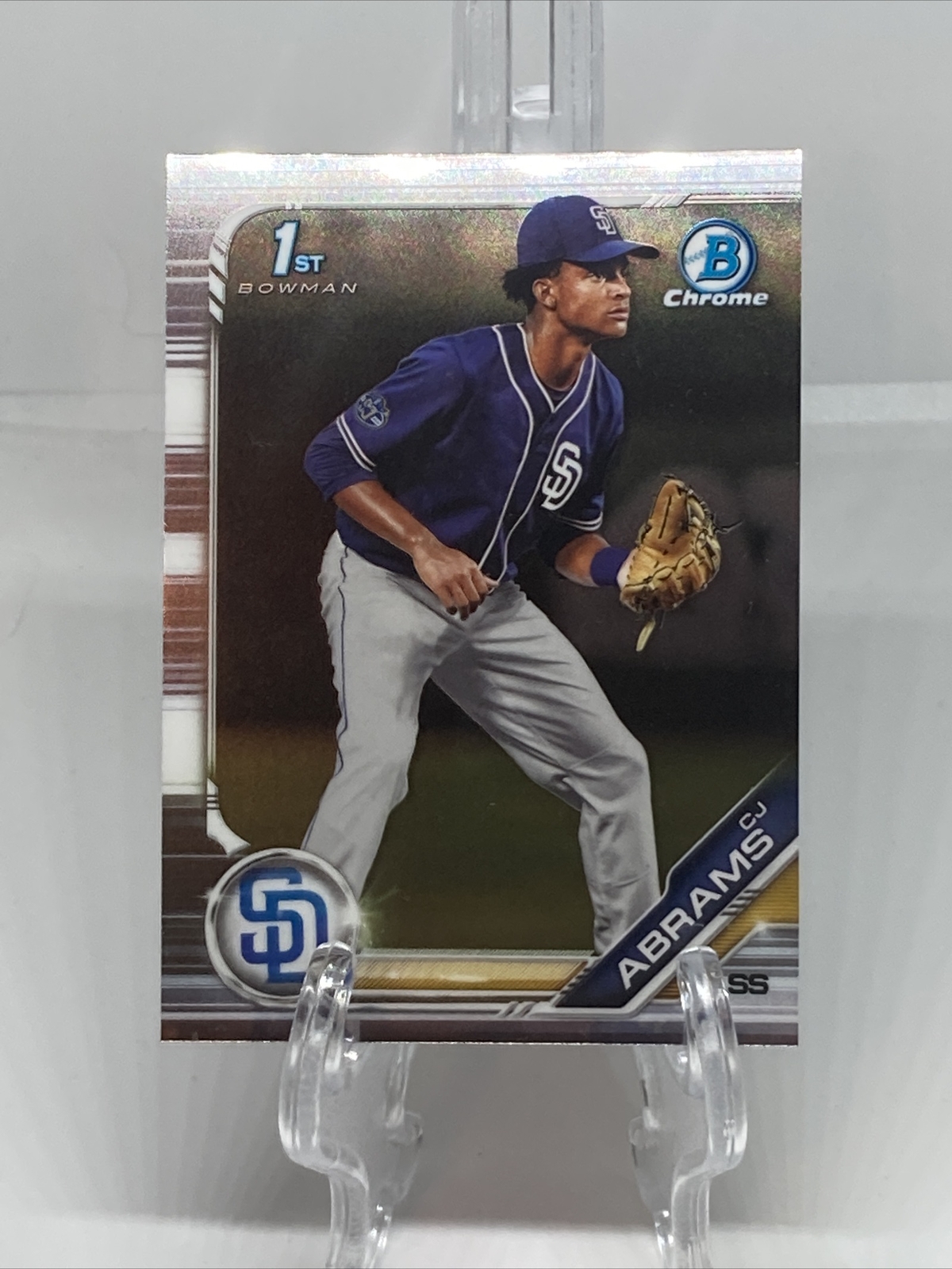CJ ABRAMS 2019 BOWMAN DRAFT CHROME #BDC-85 1ST BOWMAN SAN DIEGO PADRES