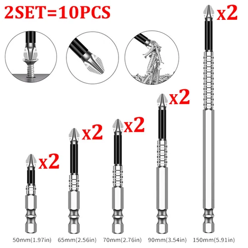 1SET High-Magnetic Screwdriver Drill Bit,Strong Magnetic Durability Drill Bit US - Picture 21 of 21