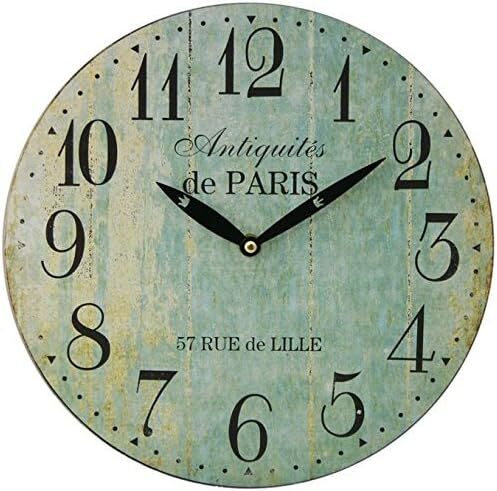 Карусель Главная 28 см Утиное яйцо Голубое Французские настенные часы в античном стиле Antiquities De 6390₽