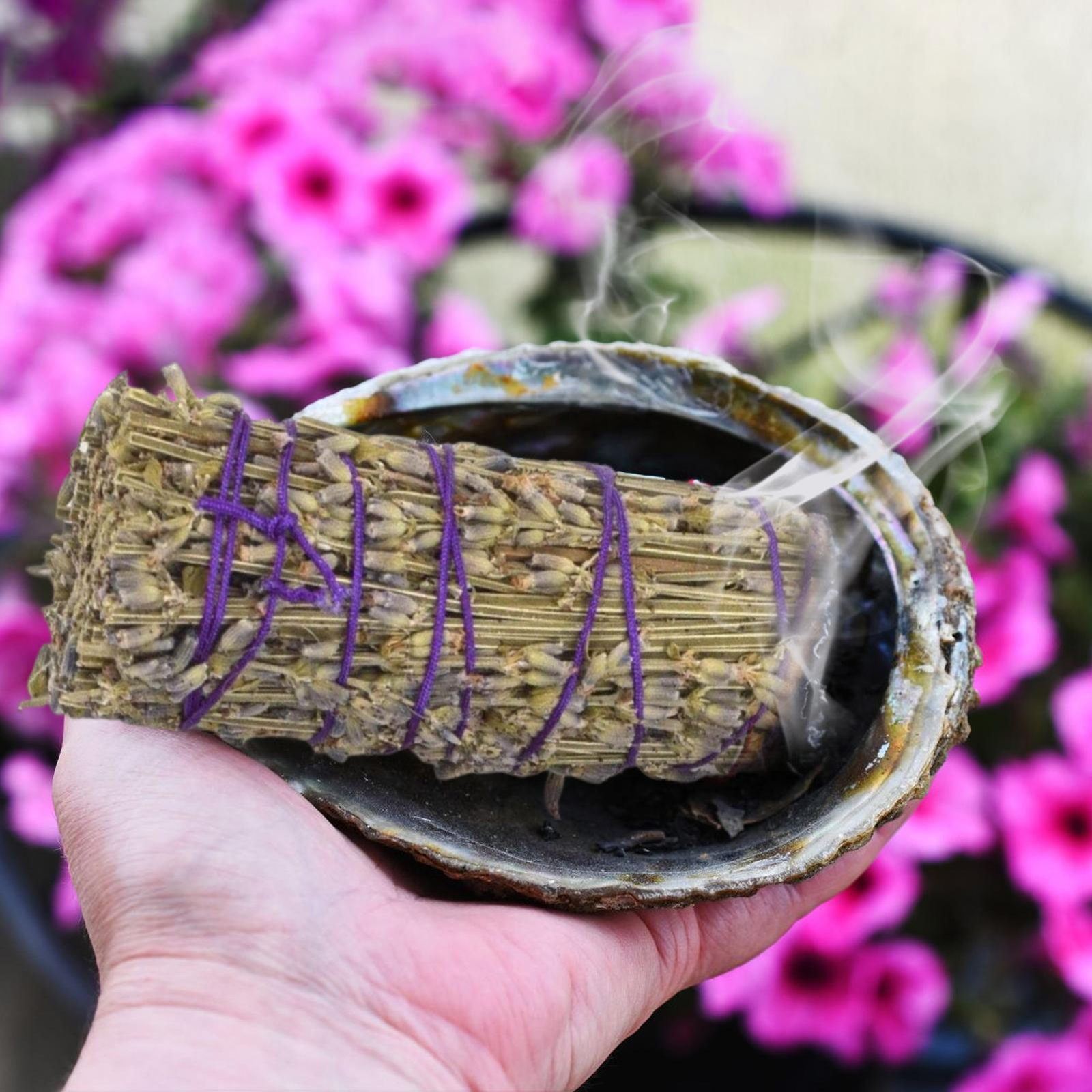 1 PCS White Sage & Lavender Smudge Stick Bundle Healing Cleansing