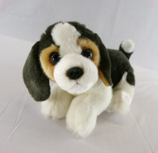 Beagle Miyoni Tots By Aurora Plush Soft White Brown Dog Stuffed Animal Pup 10"