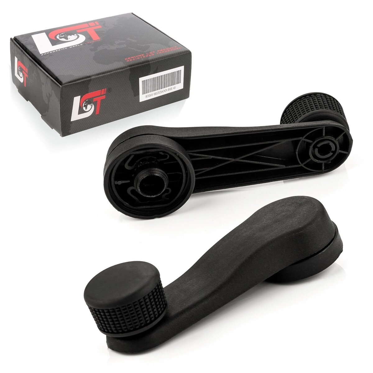 2x Crank handle manual window lifter black for SKODA Fabia Octavia