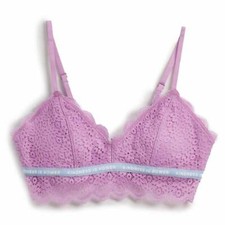 Maidenform Girls' All Over Lace Bralette Pink Orchid M, XL NEW W TAG