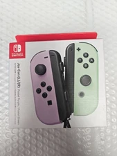 Nintendo Switch HAC-016 Joy-Con L/R Pastel Purple/Pastel Green NEW