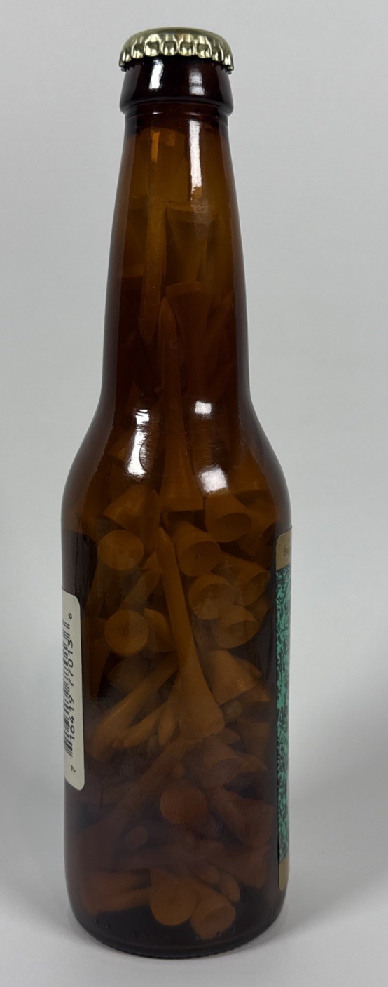 Golf Gag Gift - Strokes Beer, Genuine Shaft, 12 Fluid Bounces - 75 Tees