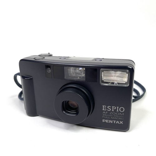 PENTAX ESPIO AF Zoom 35mm Point & Shoot Film Camera Y2K VTG - Tested Working**