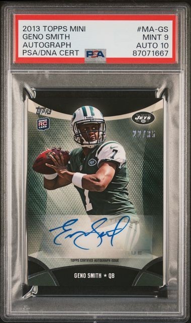 2013 TOPPS MINI GENO SMITH /35 PSA 9 AUTO 10