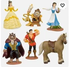 BEAUTY AND THE BEAST FIGURE SET-UNBRANDED- 6 PIECE-PVC-NEXT DAY FREE SHIPPING