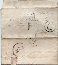 1723  Frankreich  Brief aus  Paris  nach  Amiens 1831- siehe Scan